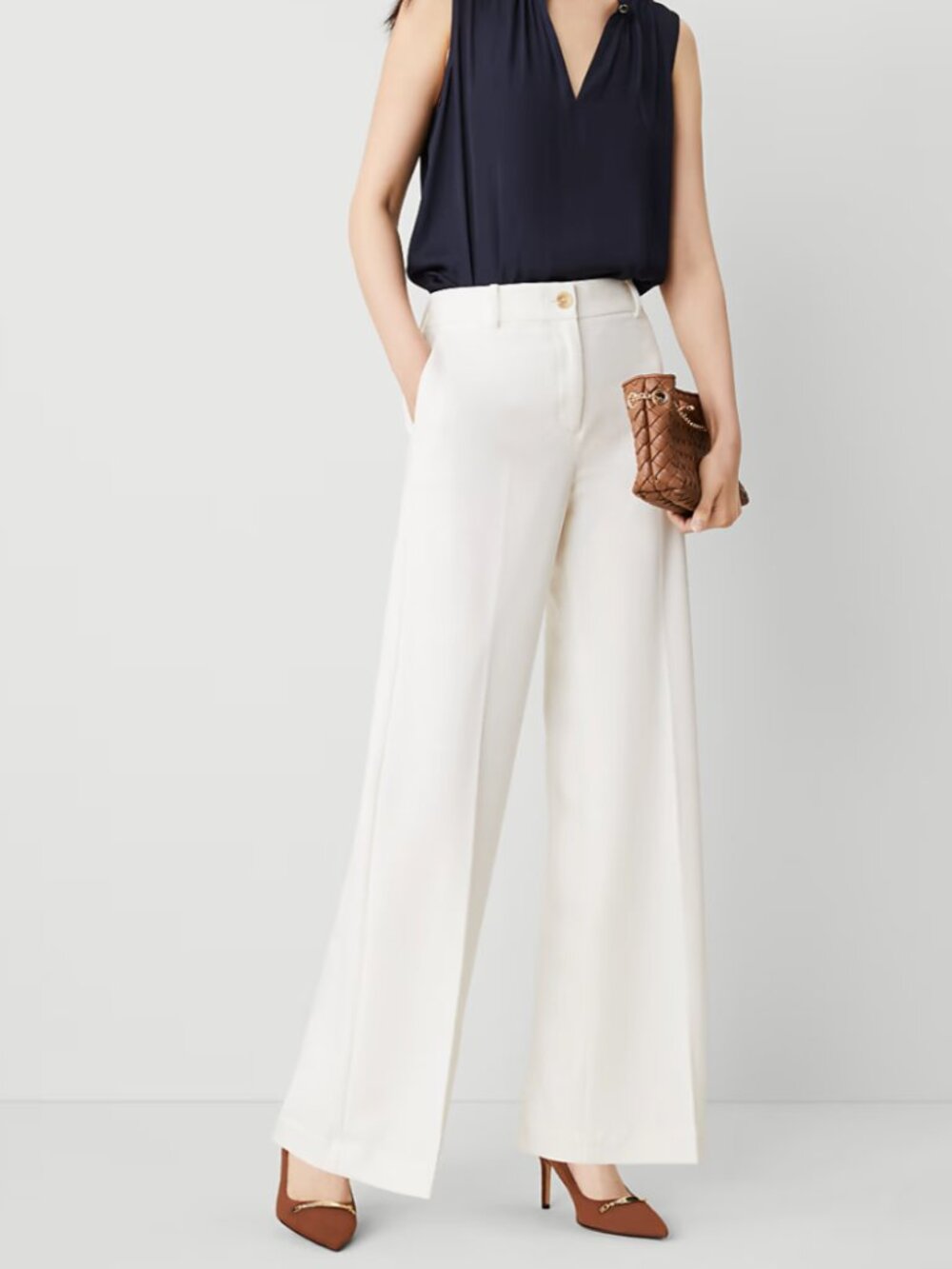 Ann Taylor "The Petite Perfect Wide-Leg Pant"